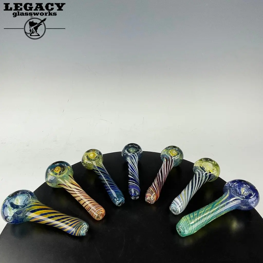 Antony Rigles Fumed Frit/Linework Spoon 1