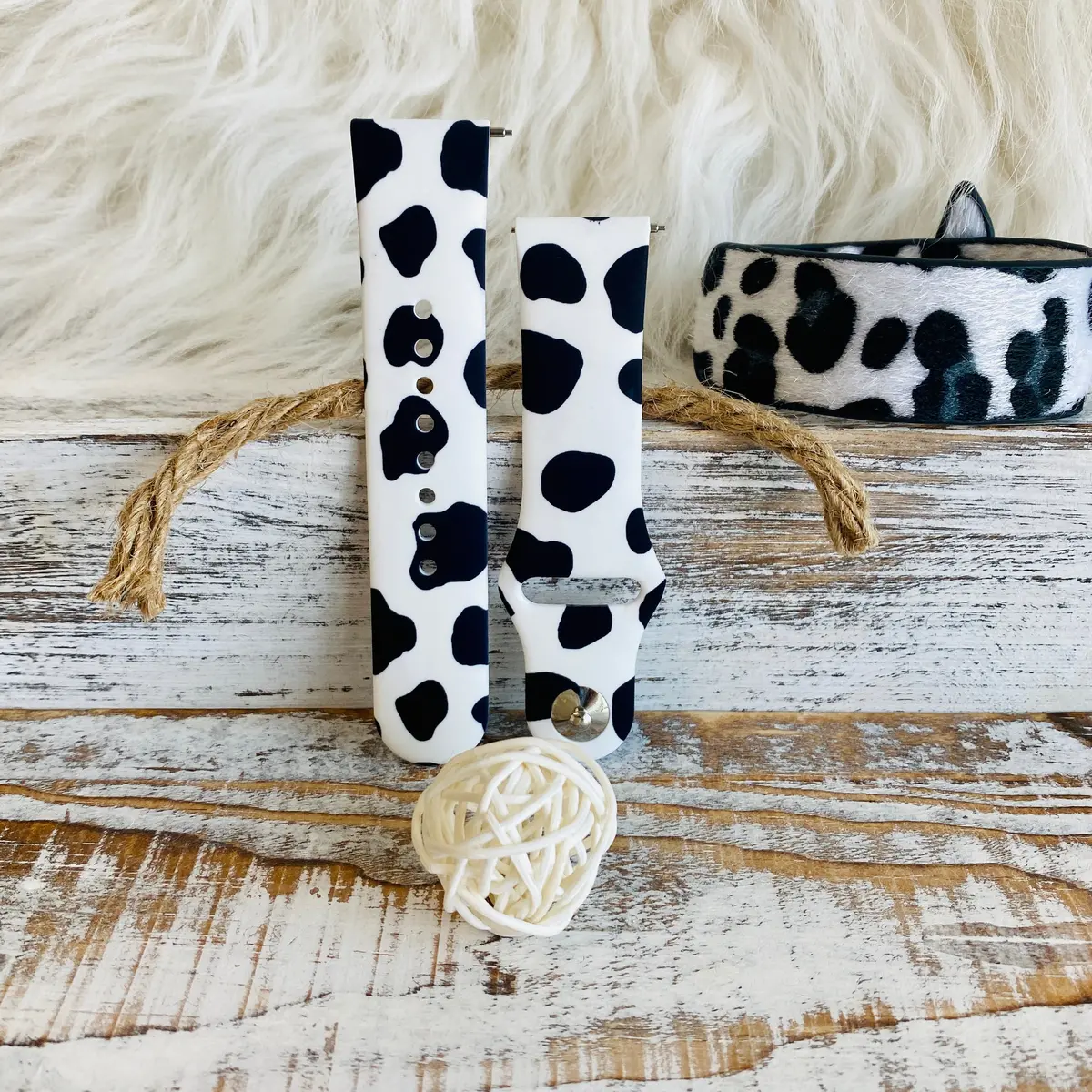 Nashville Cow Print Silicone Band For Samsung Watch Two Colors Available 4