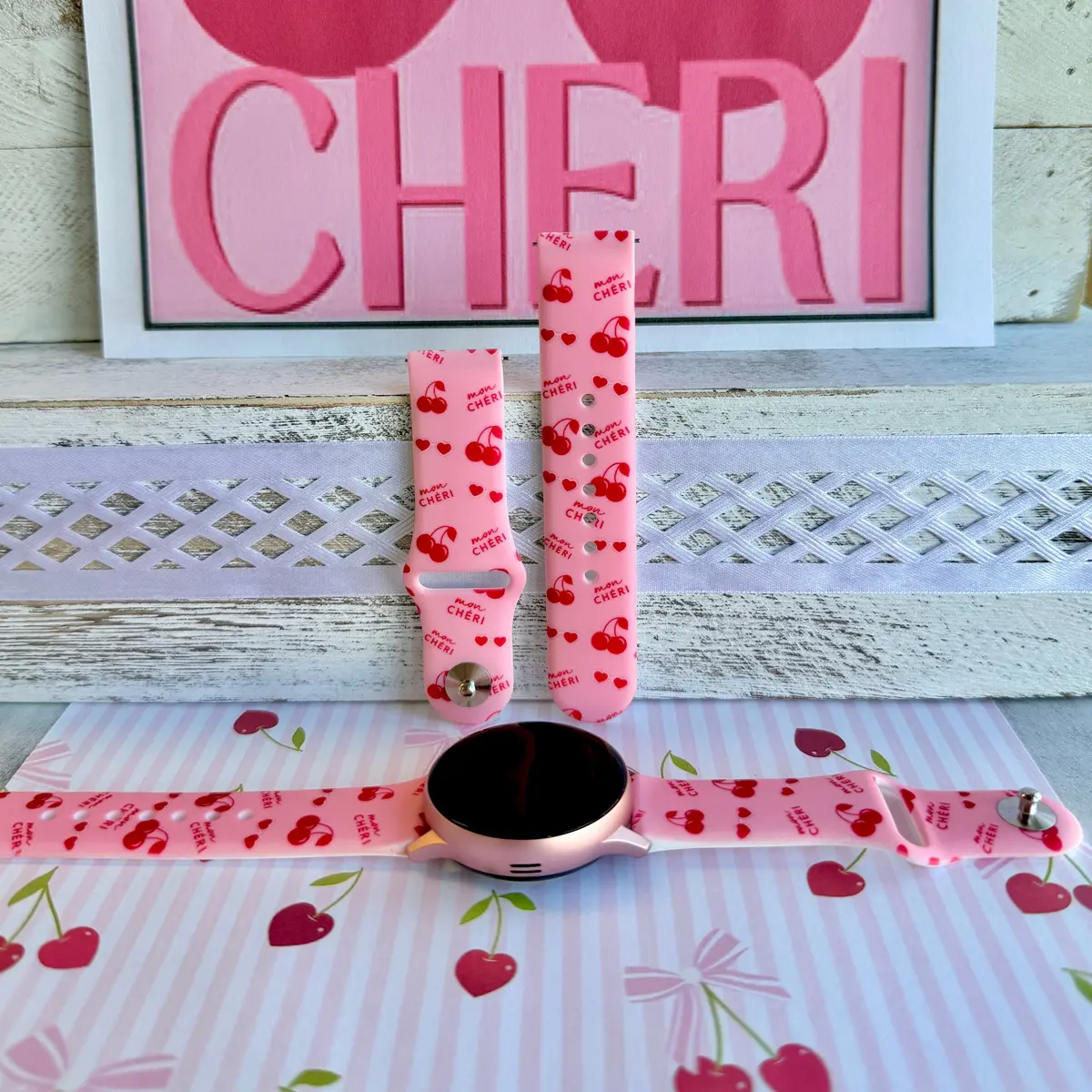 Mon Chéri Print Silicone Band For Samsung Watch 1