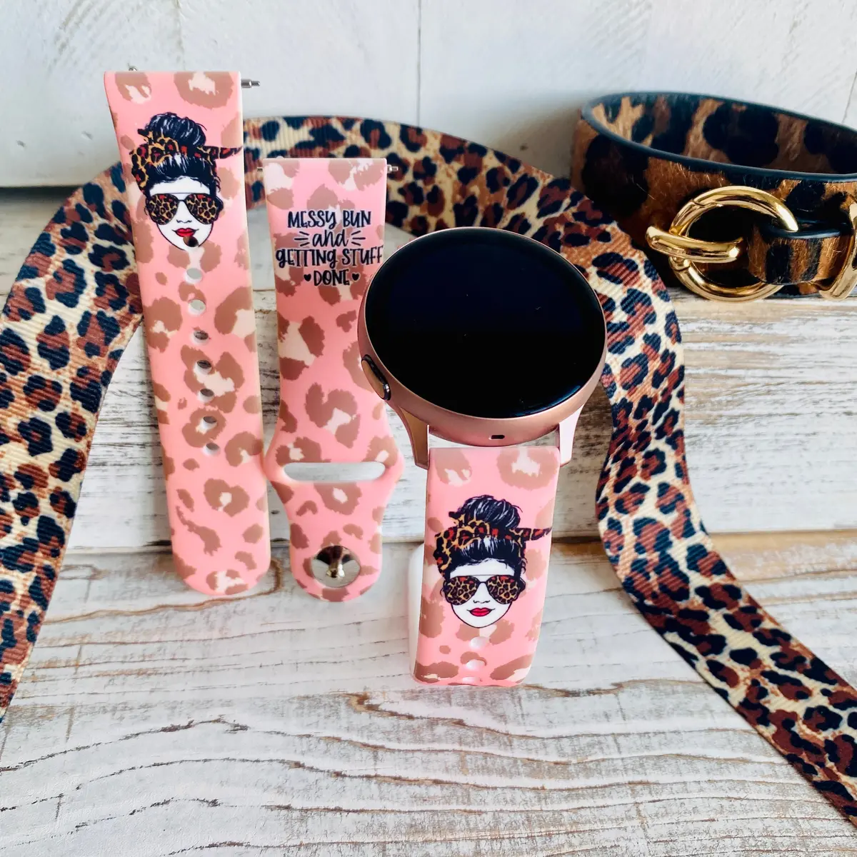 Hot Mess Print Silicone Band For Samsung Watch 1