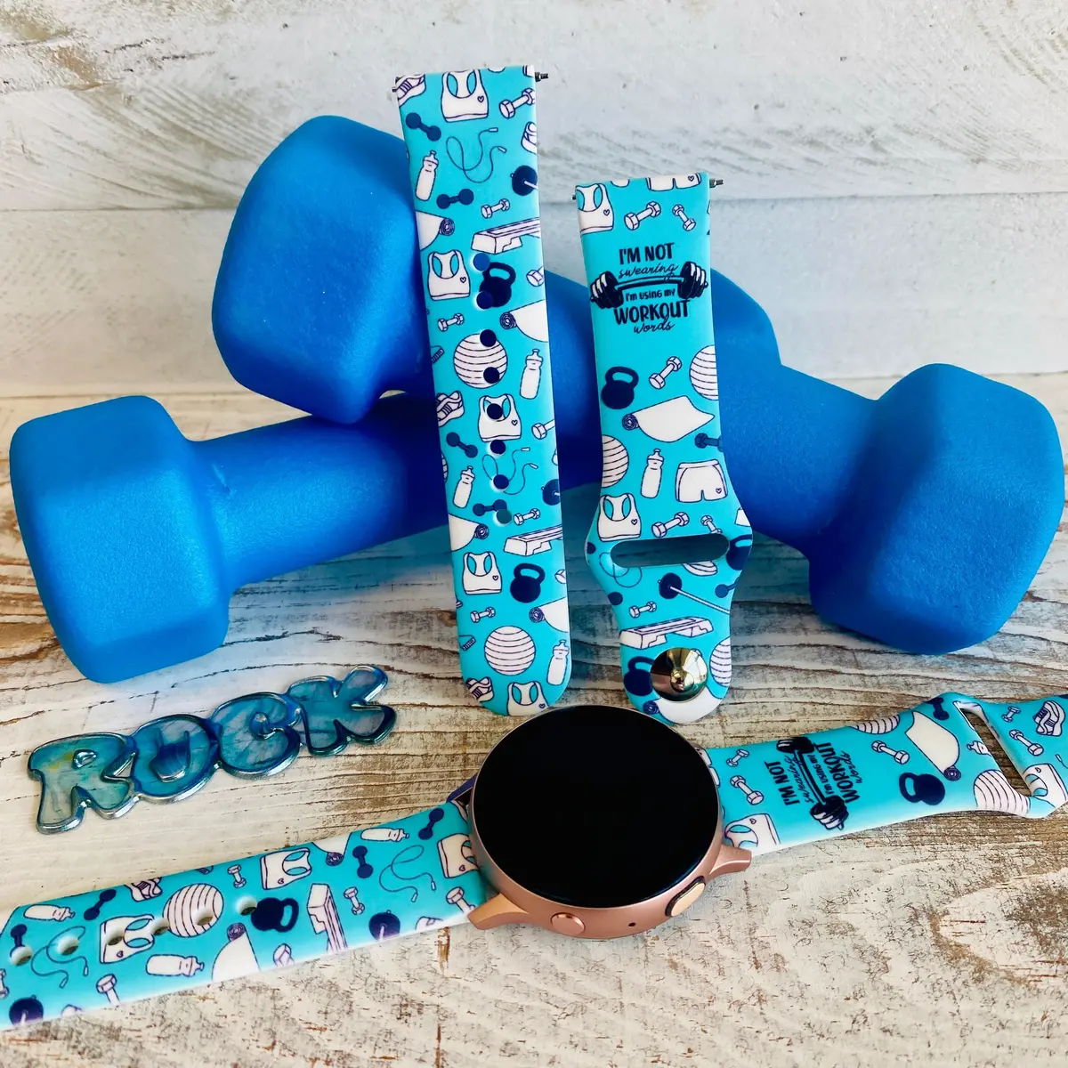 Fancy Workout Print Silicone Band For Samsung Watch 1