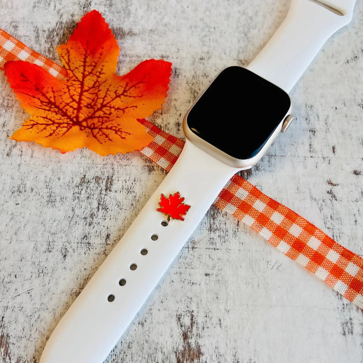 Band Charms 1Pc. Autumn Whimsy Leaf 1