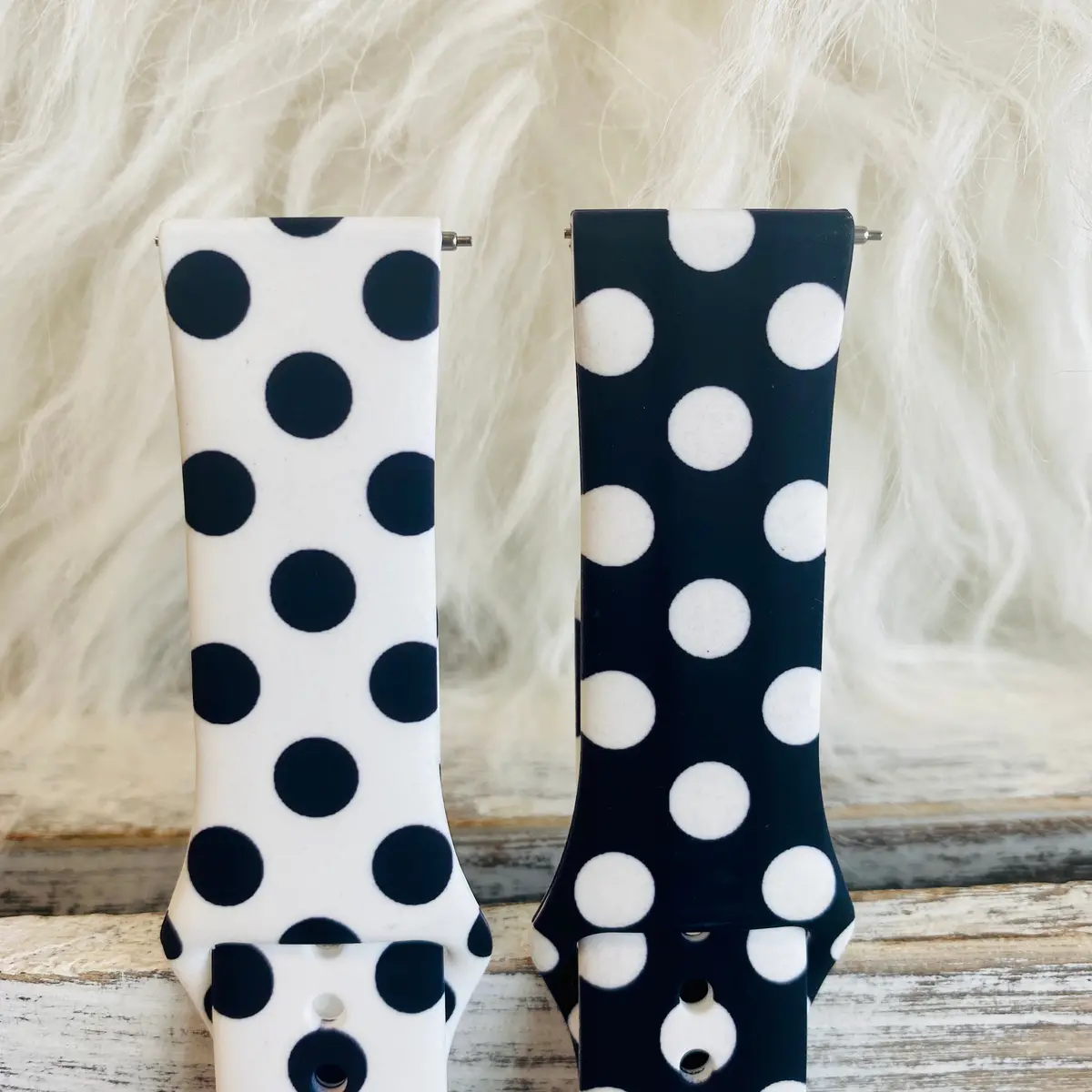 Polka Dot Print Silicone Band For Samsung Watch Multiple Colors Available 2