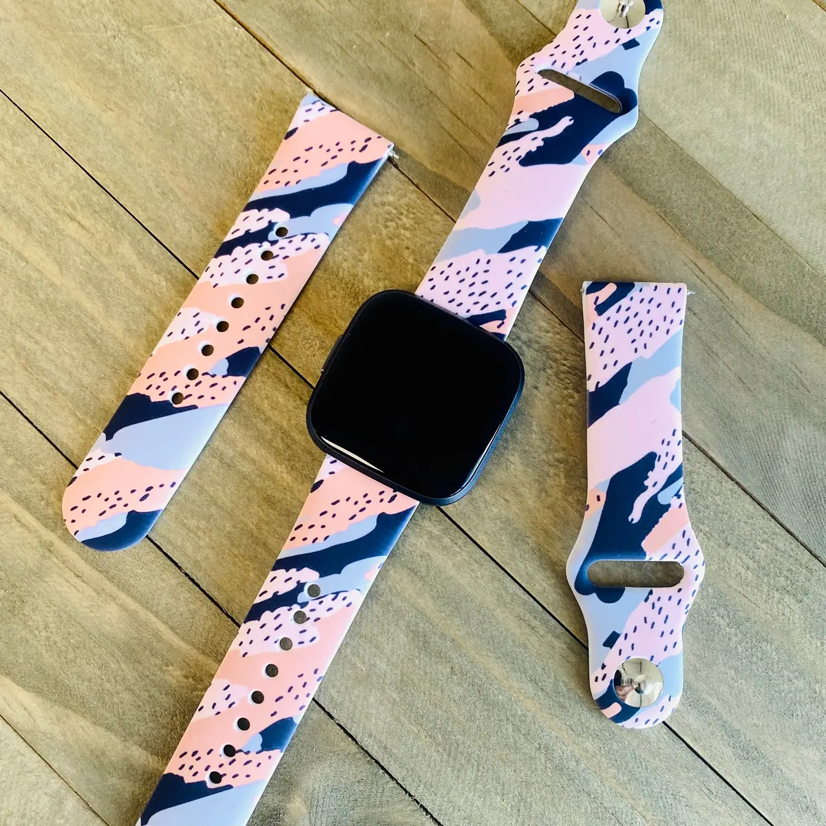 Quicksand Print Silicone Band For Fitbit Versa 1/2 1