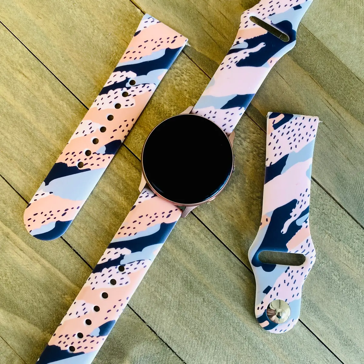 Quicksand Print Silicone Band For Samsung Watch 1