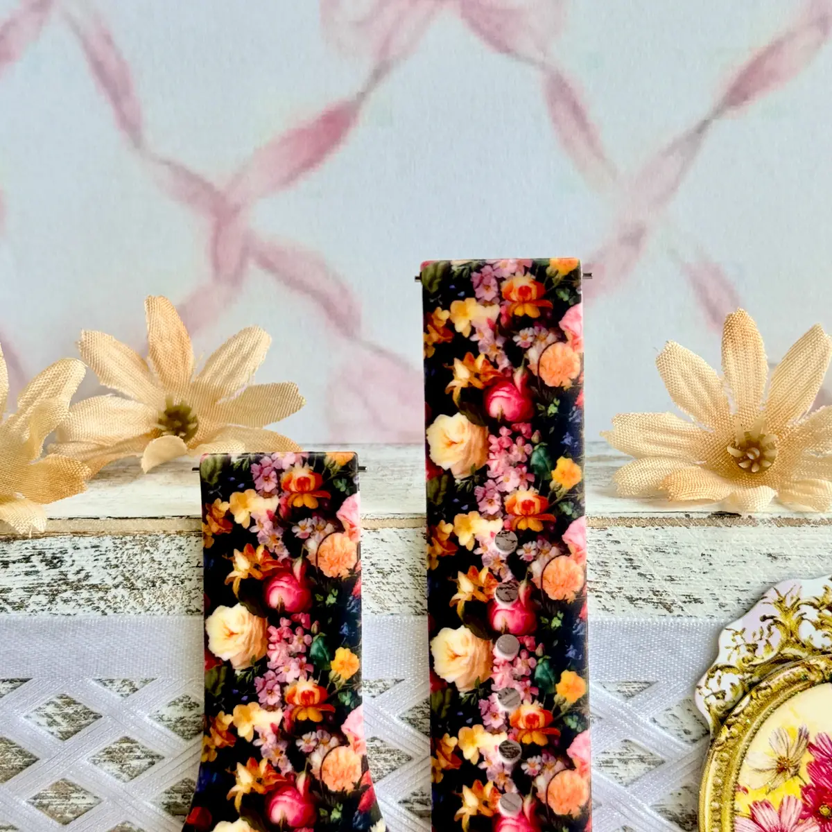 Twilight Bouquet Print Silicone Band For Samsung Watch 2
