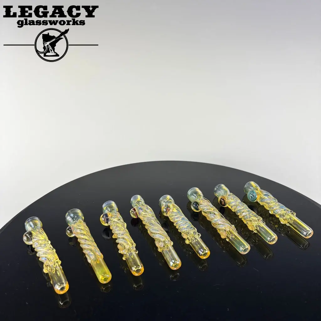 Homeblown Glass Fumed Millie Bats 1
