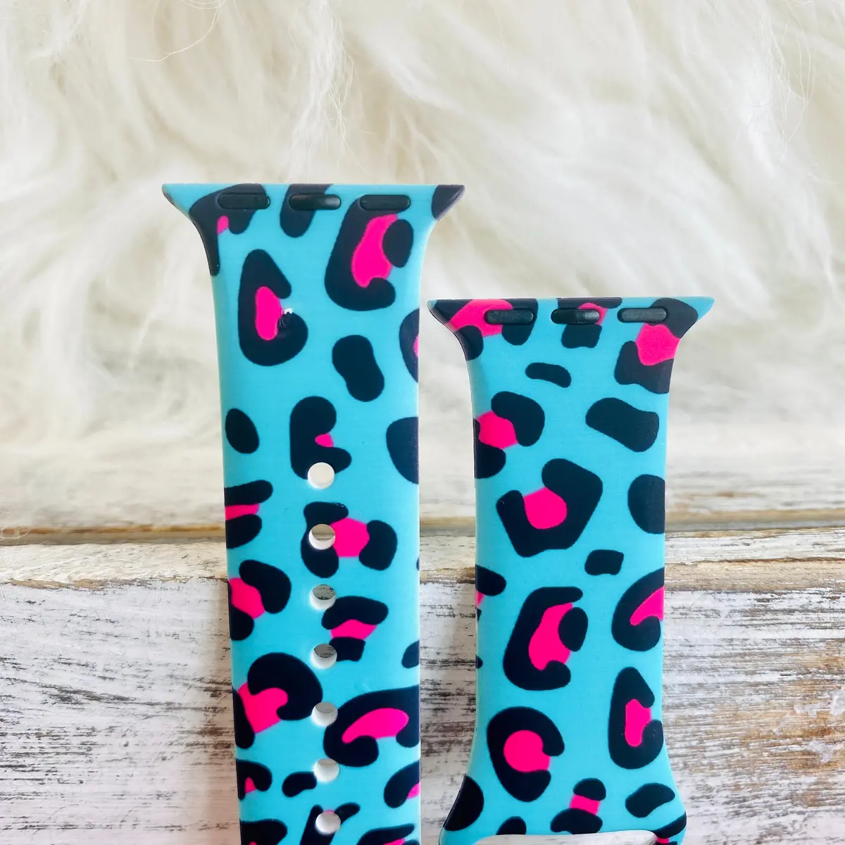 Neon Leopard Silicone Band For Apple Watch 2