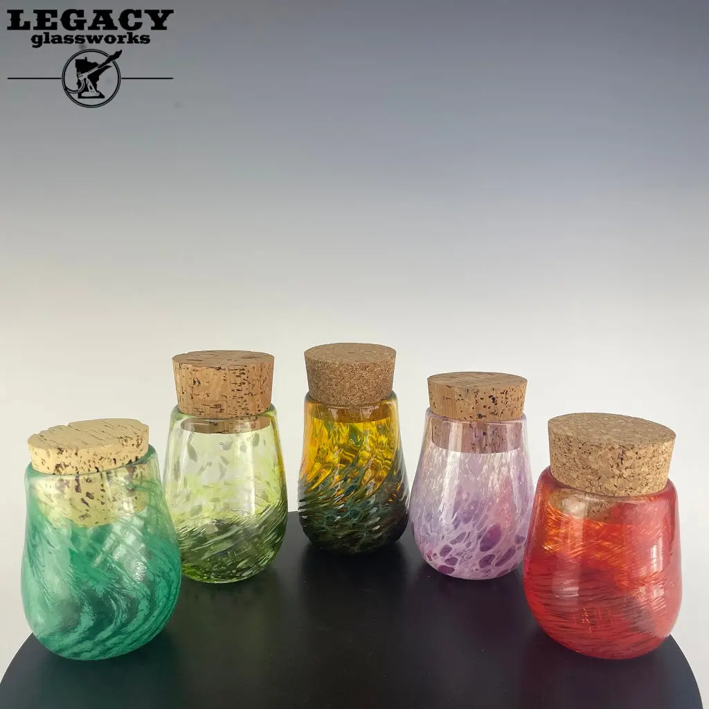 Simple Glass Cork Jars 1
