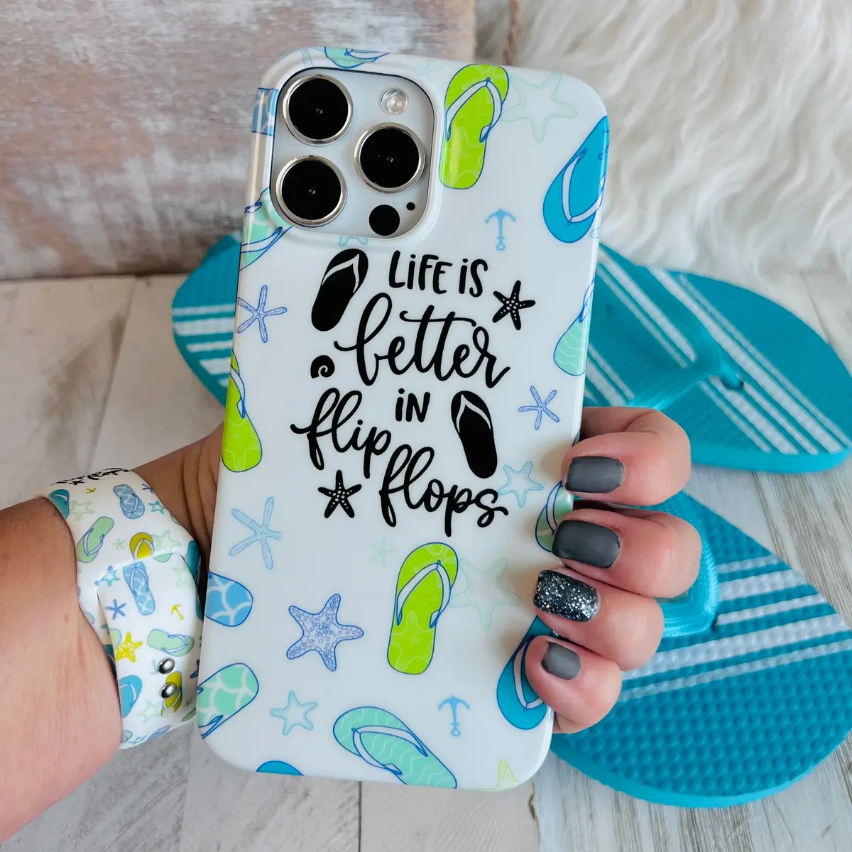 Fancy Flip Flops Phone Case For Iphone 1