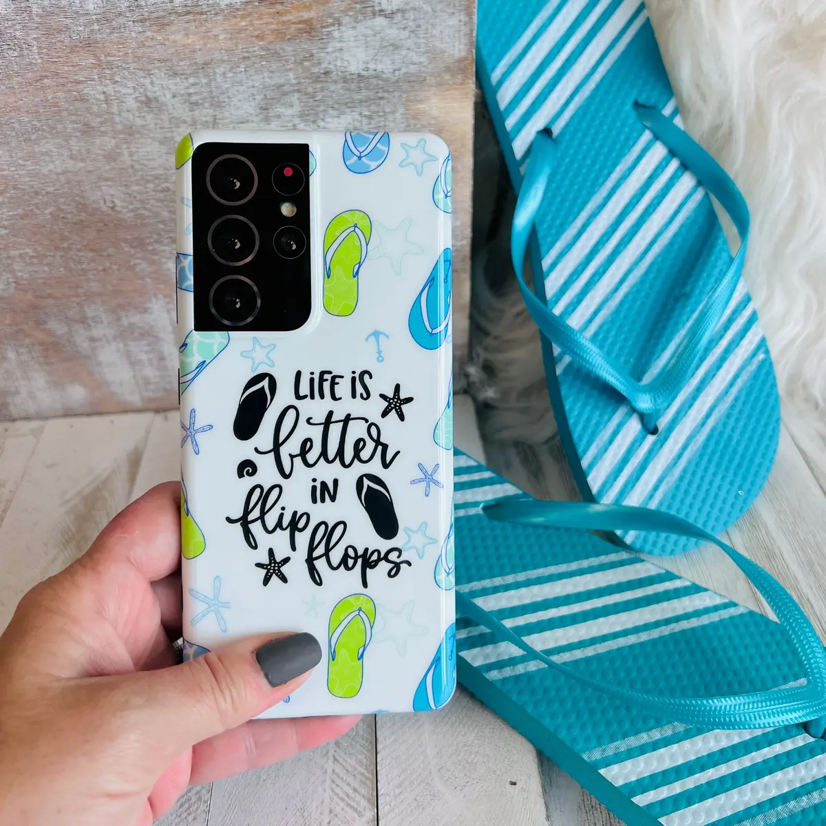 Fancy Flip Flops Cell Phone Case For Samsung Galaxy 3