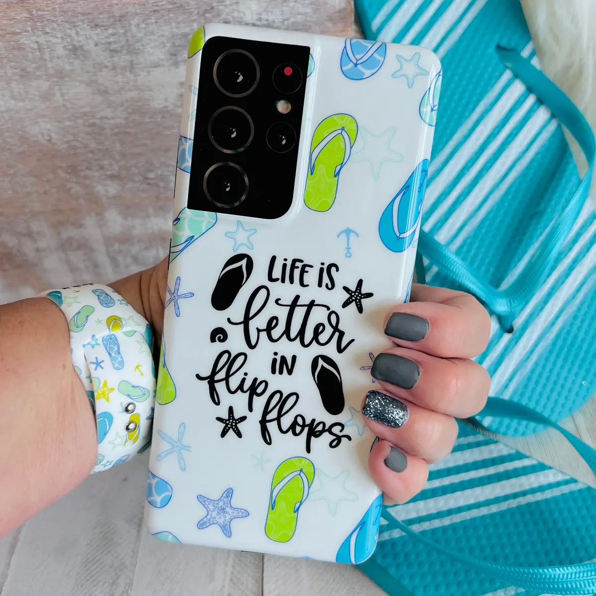 Fancy Flip Flops Cell Phone Case For Samsung Galaxy 1
