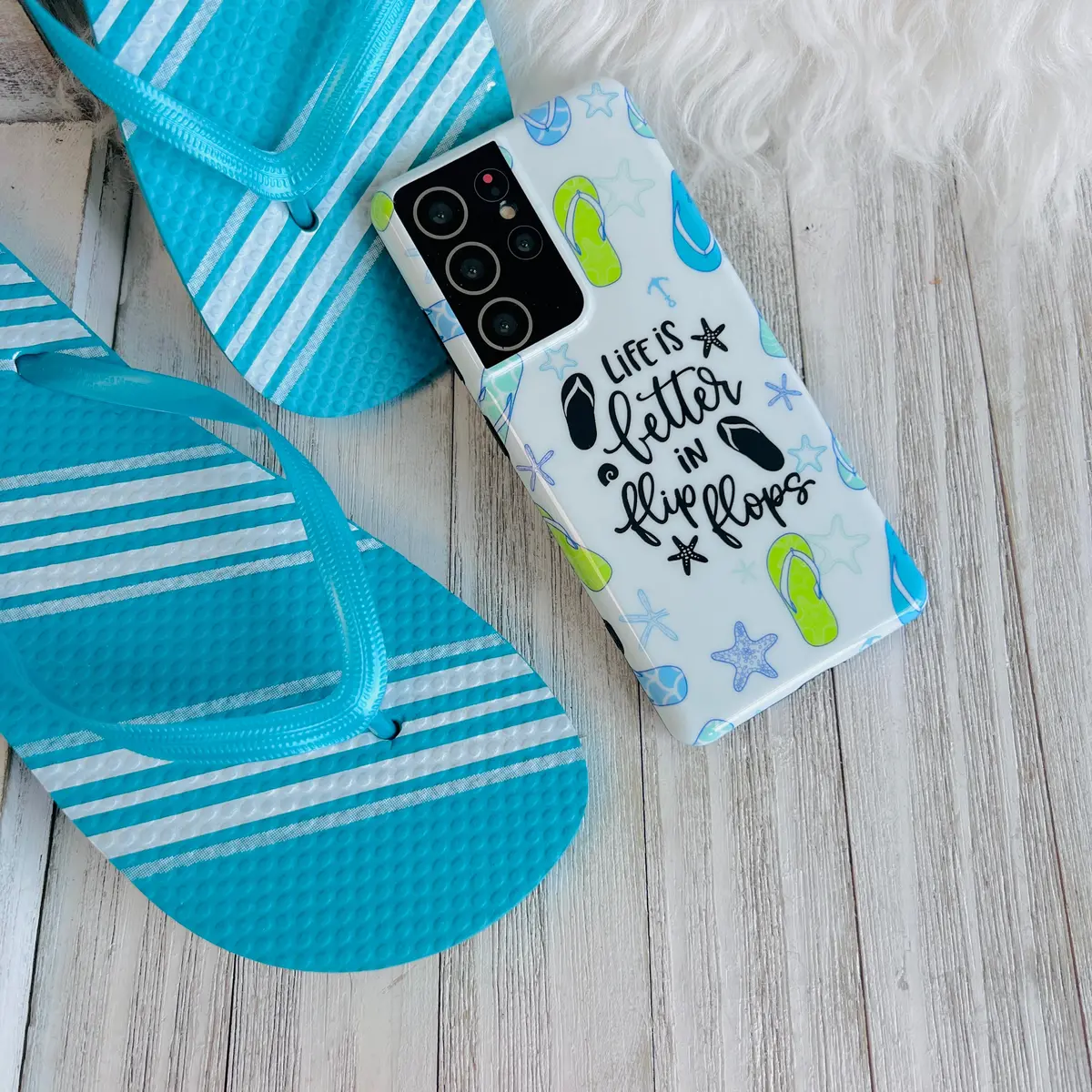 Fancy Flip Flops Cell Phone Case For Samsung Galaxy 4