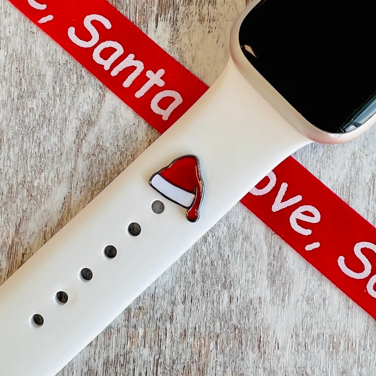 Band Charms 1Pc. Santa's Festive Hat 1
