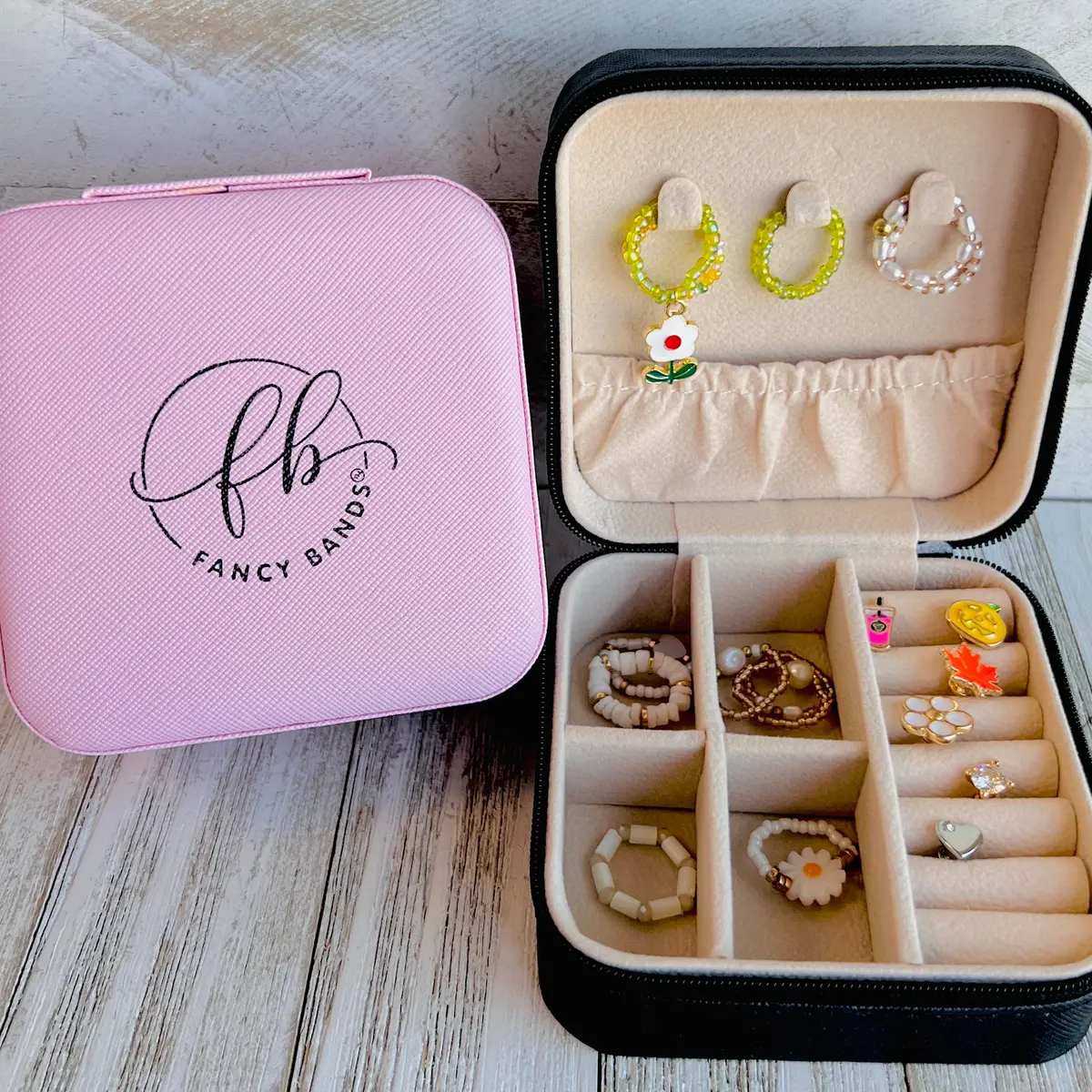 Bling Box Fancy Band Bling/Charms Storage Case Pink 1