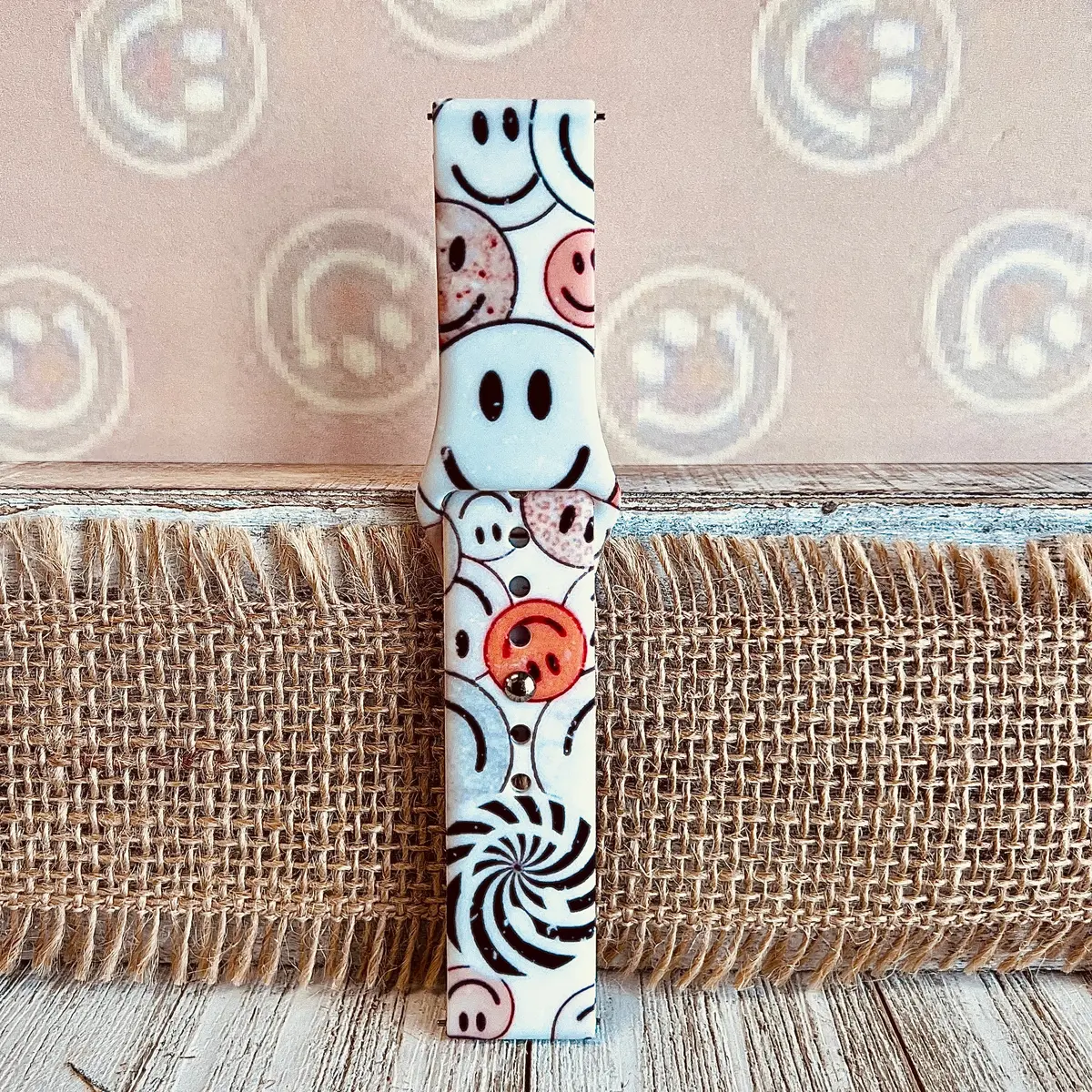 Happiness Print Silicone Band For Samsung Watch 3