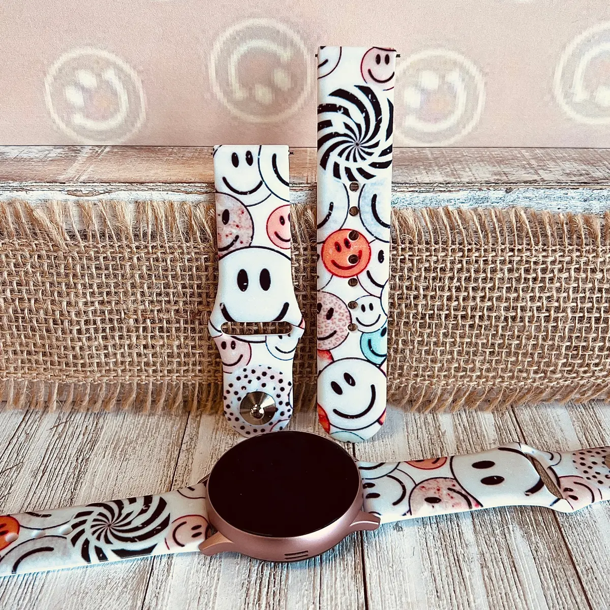 Happiness Print Silicone Band For Samsung Watch 1