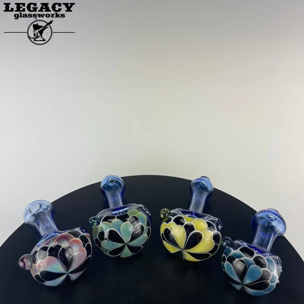 Hot Mess Glass Flower Dot Stack Spoons 1