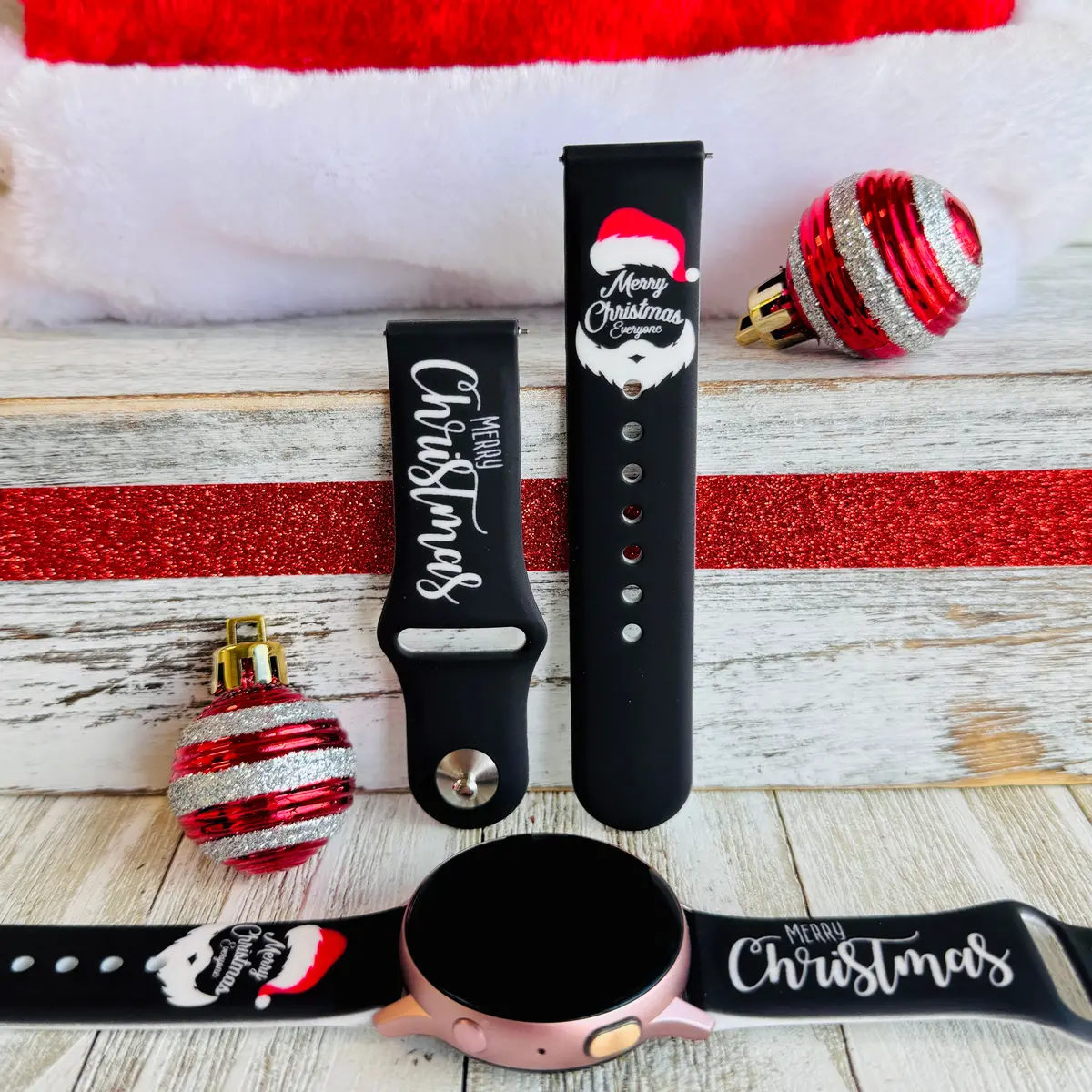 Merry Christmas Everyone Print Silicone Band For Samsung Watch 1