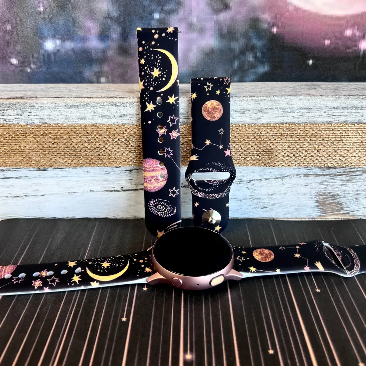 Out Of This World Print Silicone Band For Samsung Watch 1