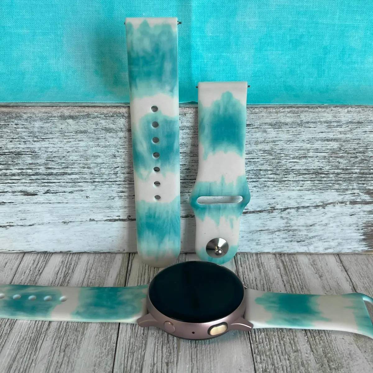 Sky Tie Dye Print Silicone Band For Samsung Watch 1