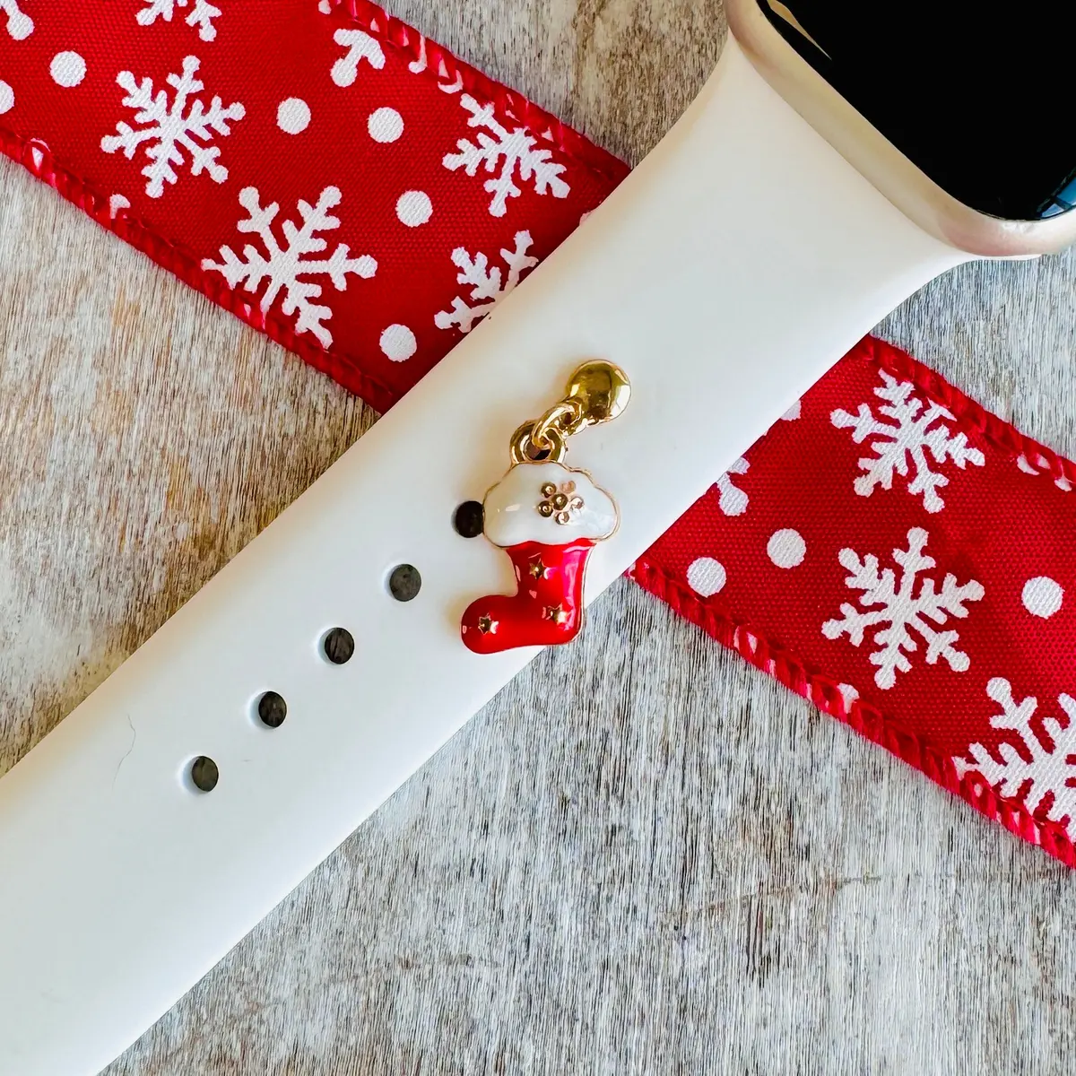 Band Charms 1Pc. Red Christmas Stocking 1