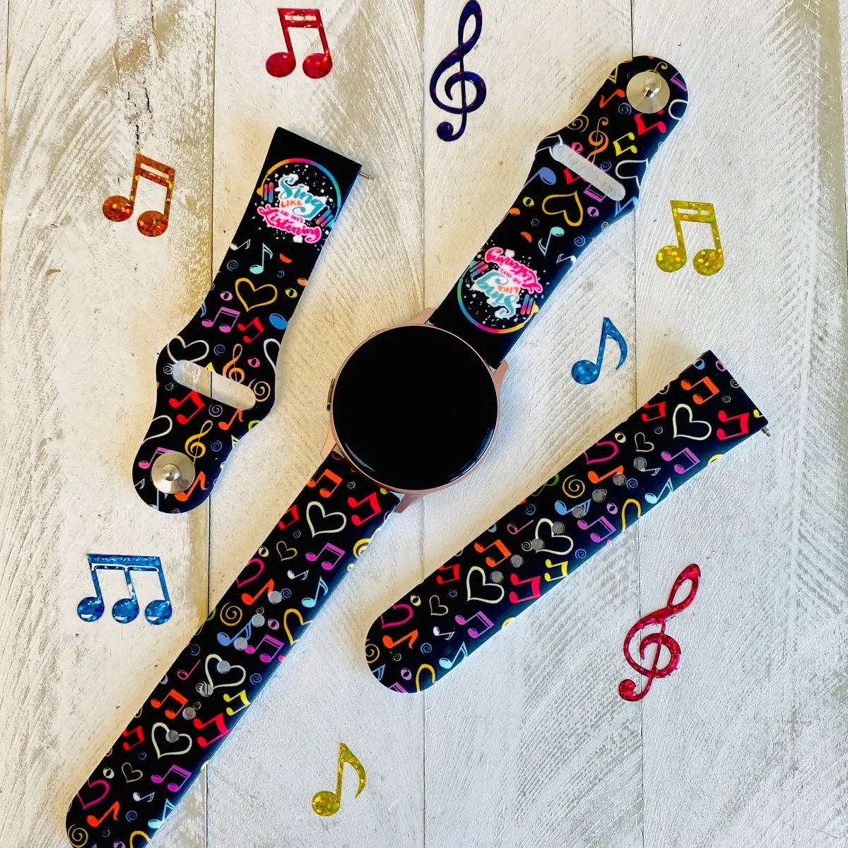 Sing Print Silicone Band For Samsung Watch 1
