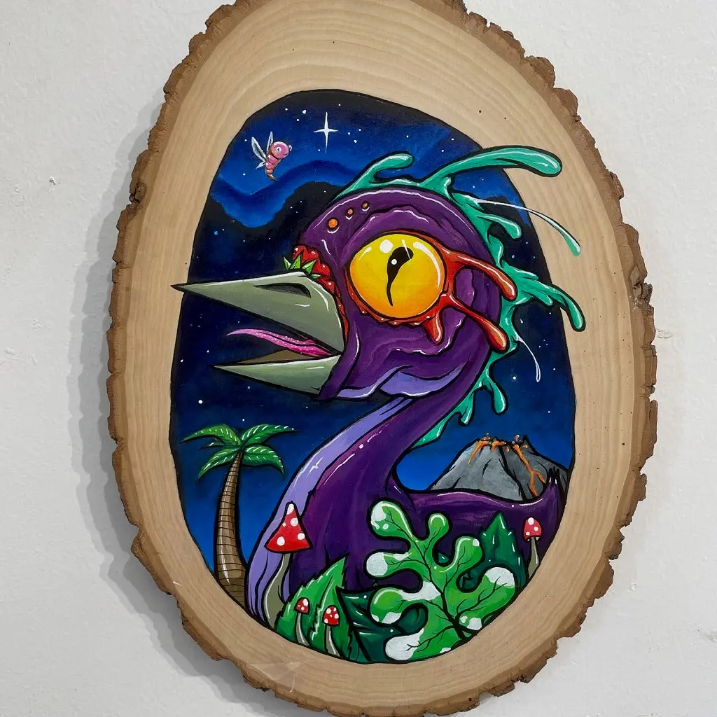 Beyond Grasp Wood Painting 1