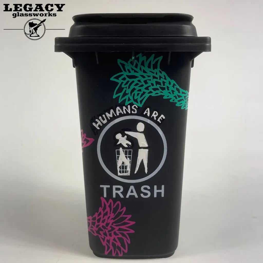 Pinkbeans "Humans Are Trash" Mini Garbage Bin 1