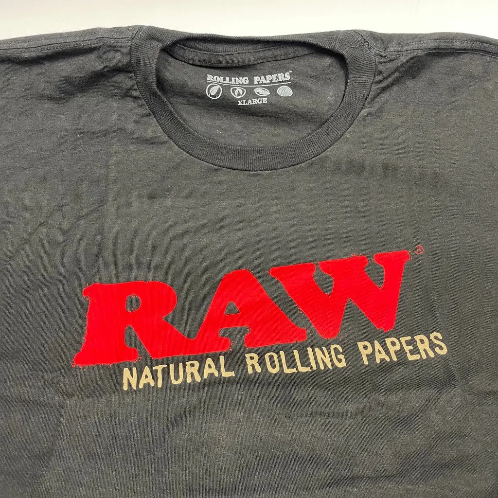 Raw Red On Black Shirt 1