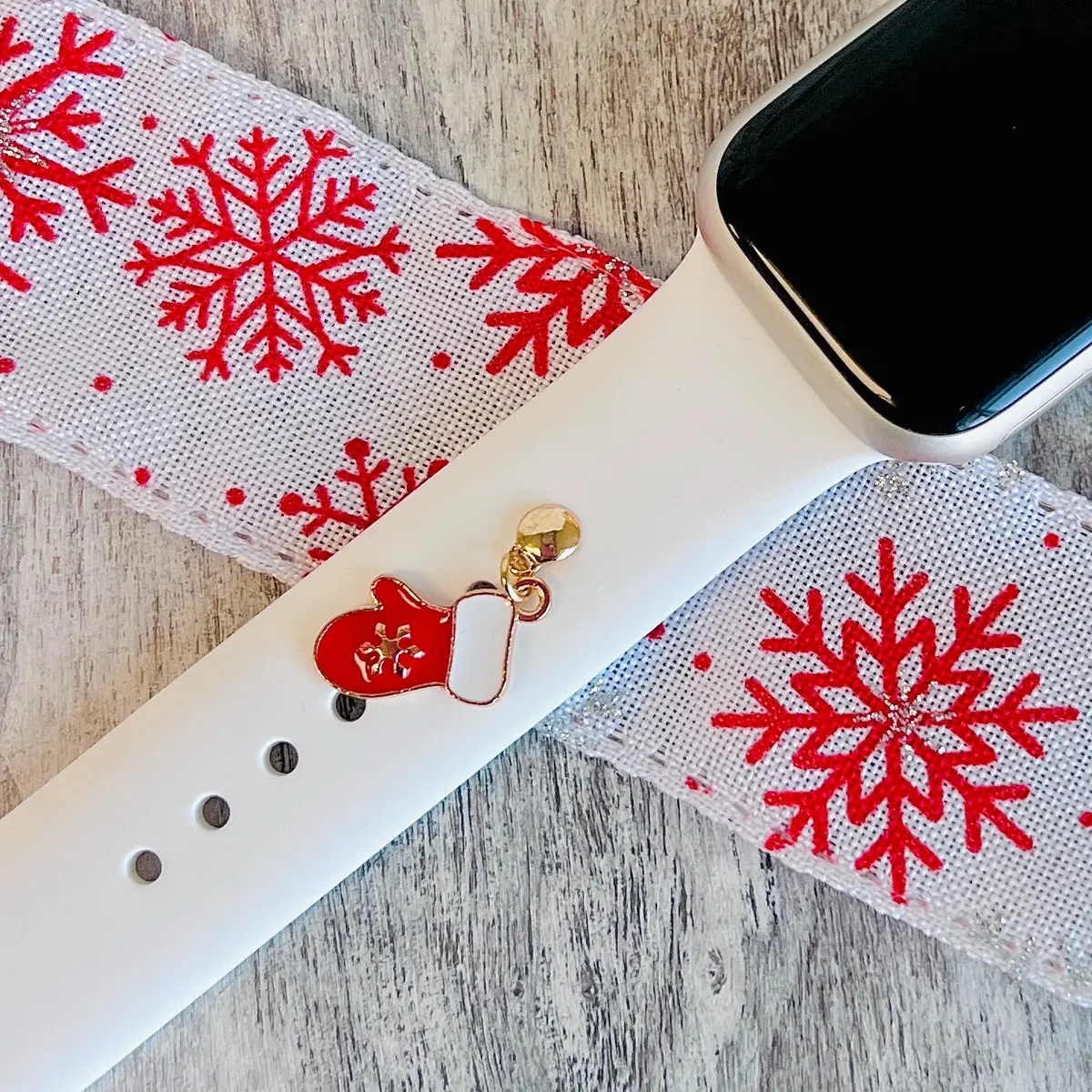 Band Charms 1Pc. Santa's Mitten 2