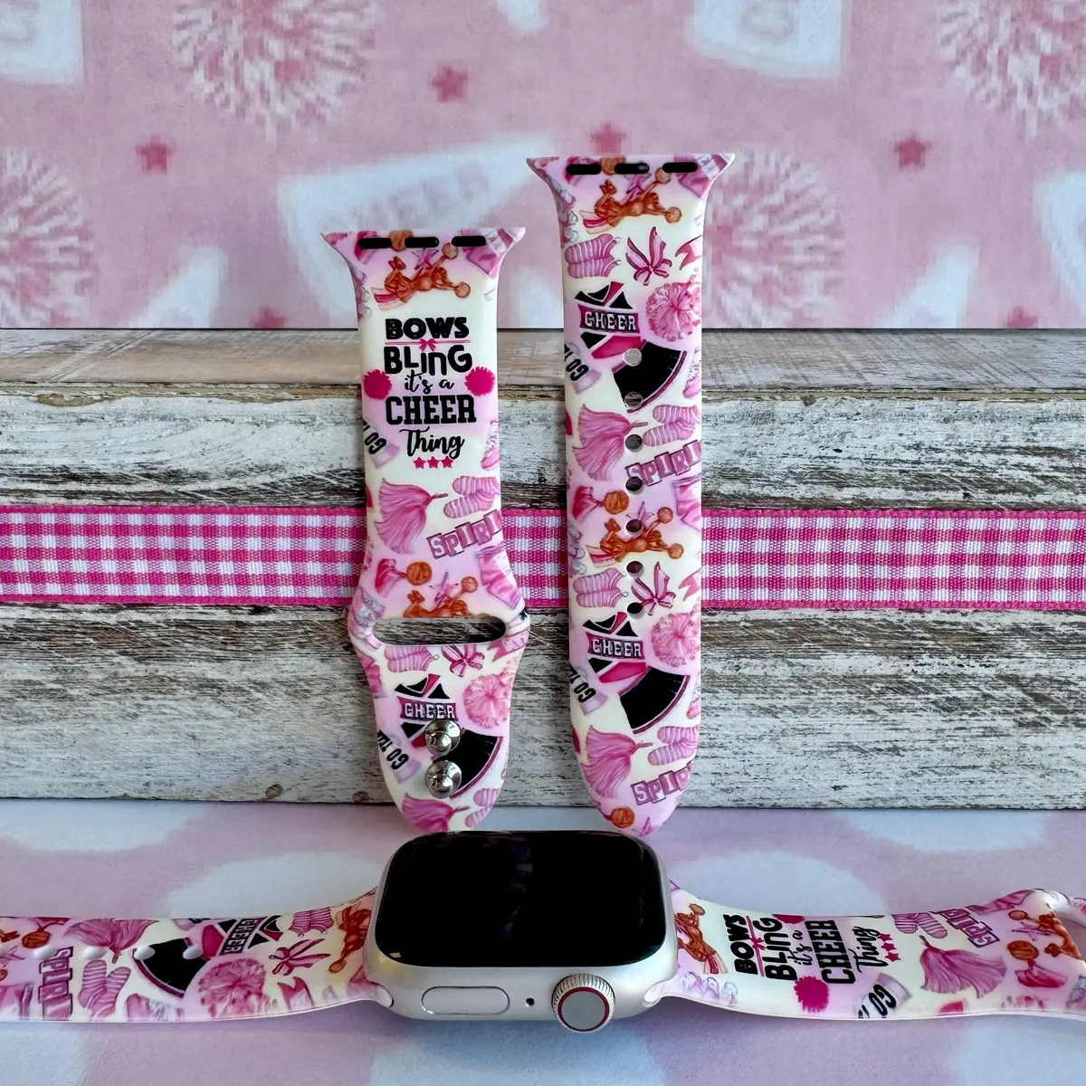 It's A Cheer Thing Print Silicone Band For Apple Watch 1