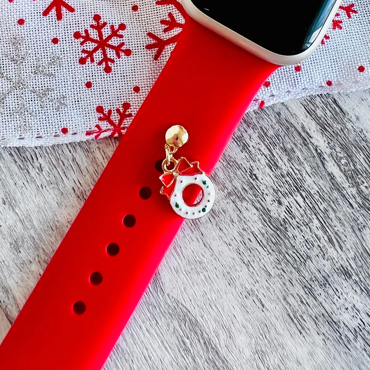 Band Charms 1Pc. Holiday Wreath 1