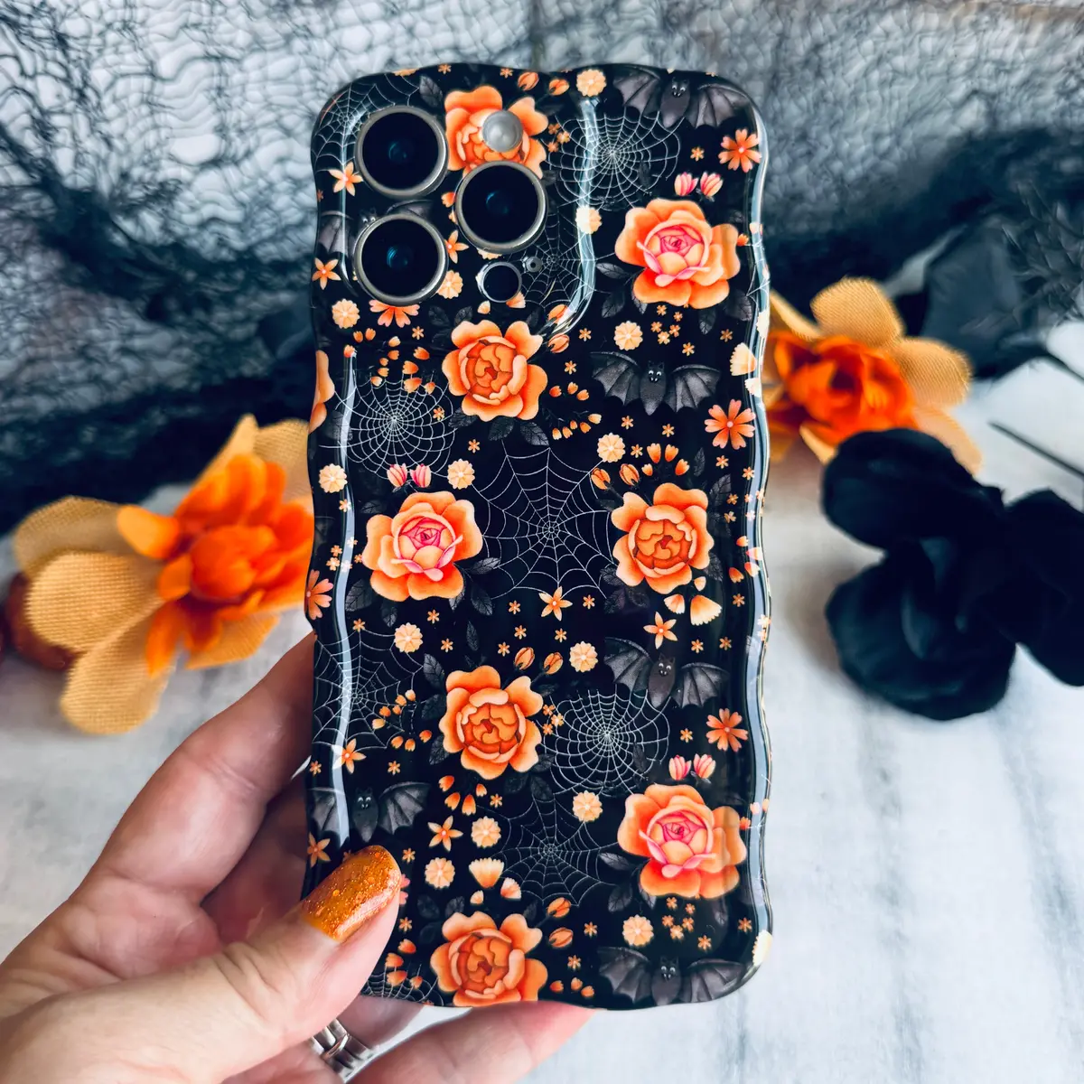 Haunted Blossoms Wavy Luxe Magsafe Case For Iphone 1