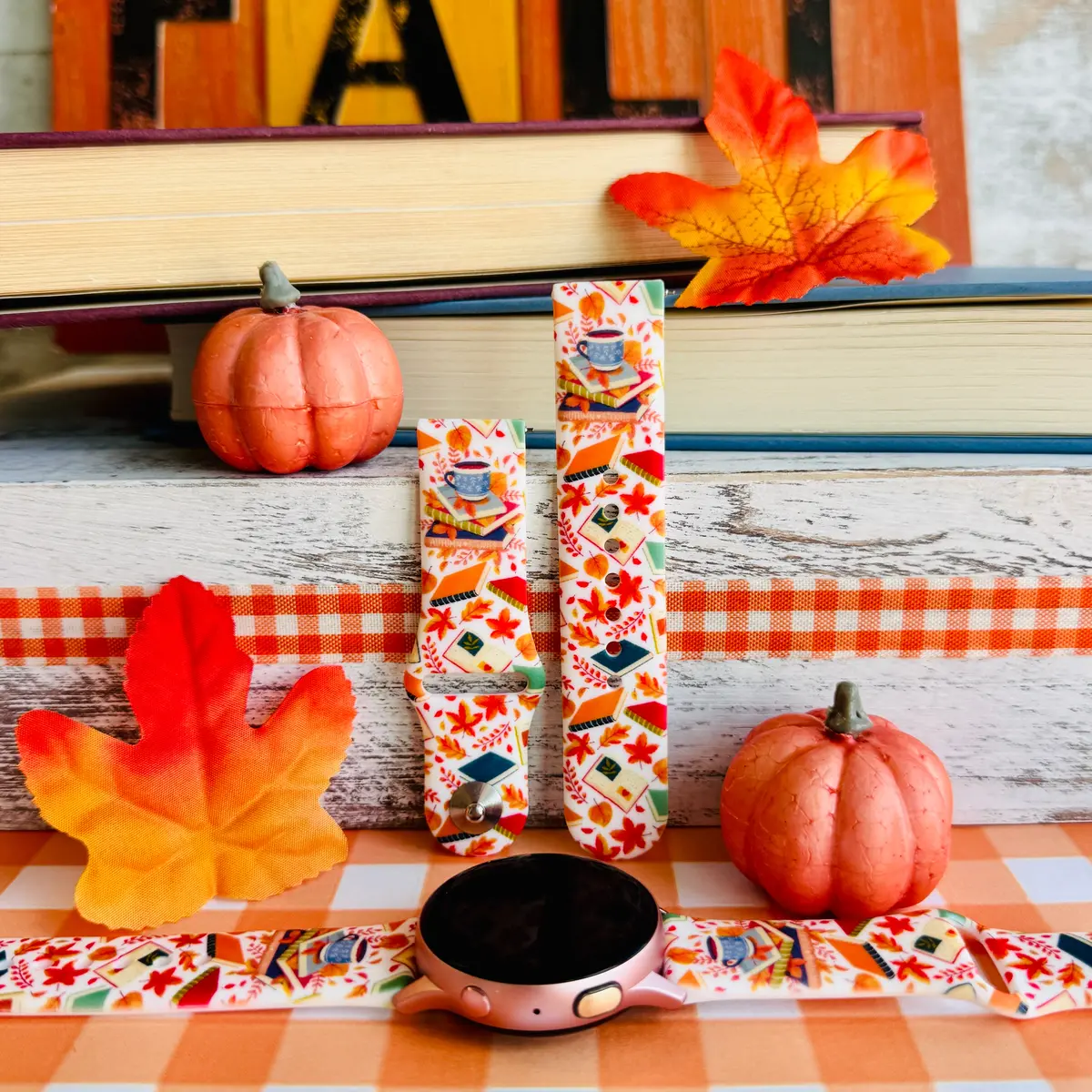 Autumn Stories Print Silicone Band For Samsung Watch 1