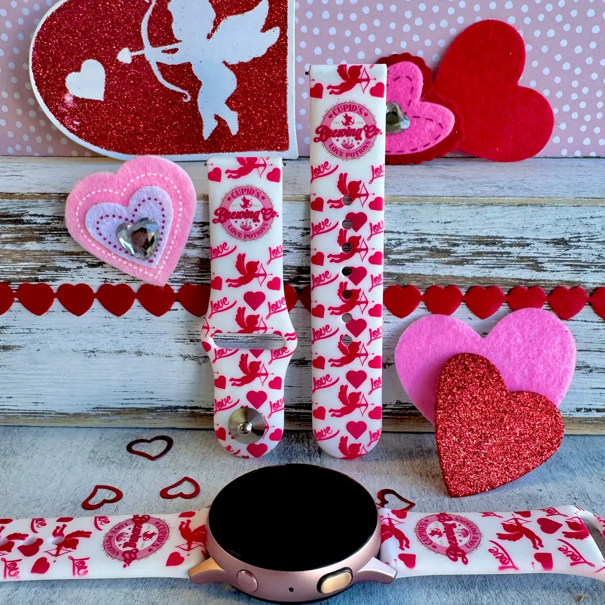 Cupid's Love Potion Print Silicone Band For Samsung Watch 1
