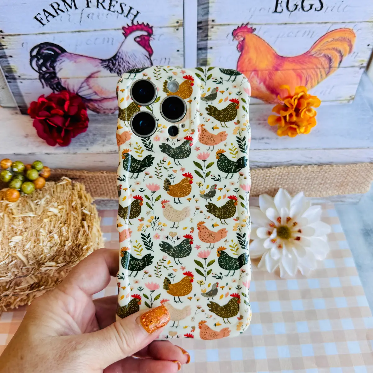 Cluckin' Cute Wavy Luxe Magsafe Case For Iphone 1