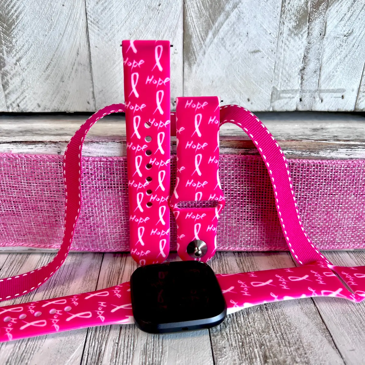 Hope Print Silicone Band For Fitbit Versa 1/2 1