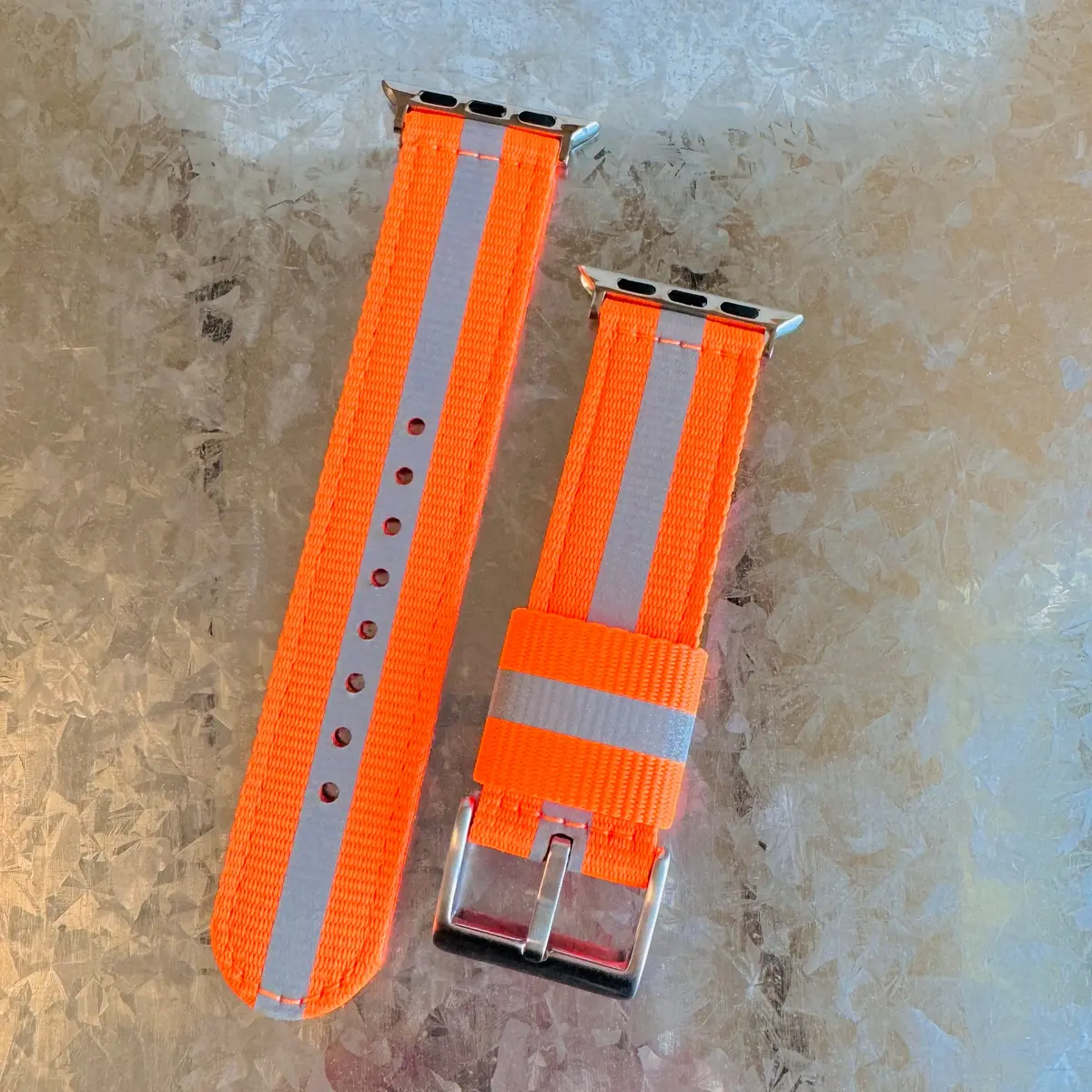 Reflective Braided Nylon Sports Band For Apple Watch Multiple Colors Available 7