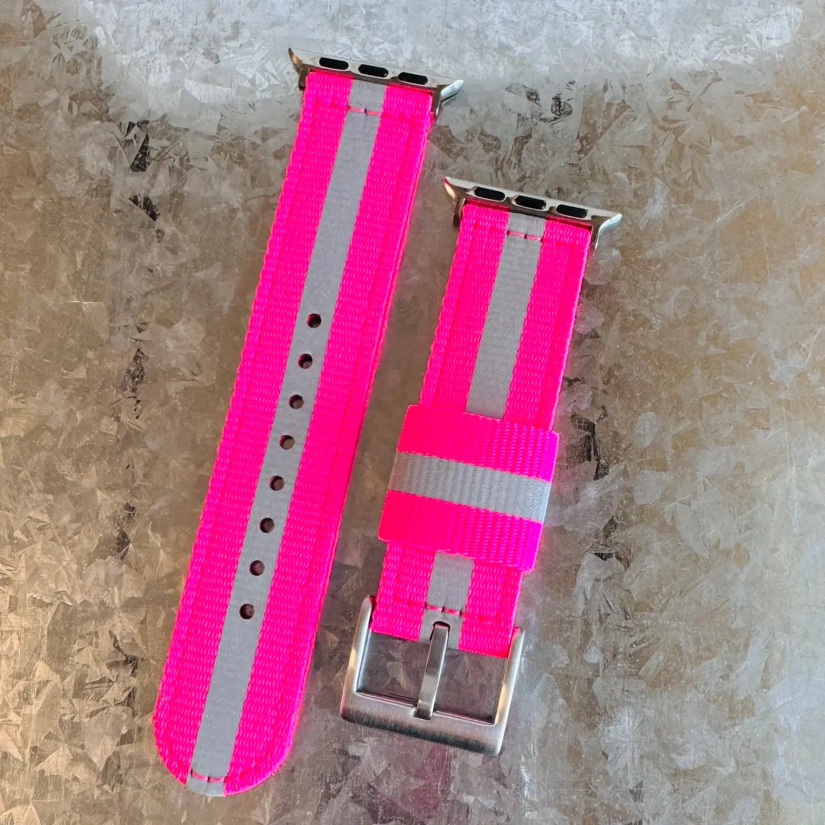 Reflective Braided Nylon Sports Band For Apple Watch Multiple Colors Available 2