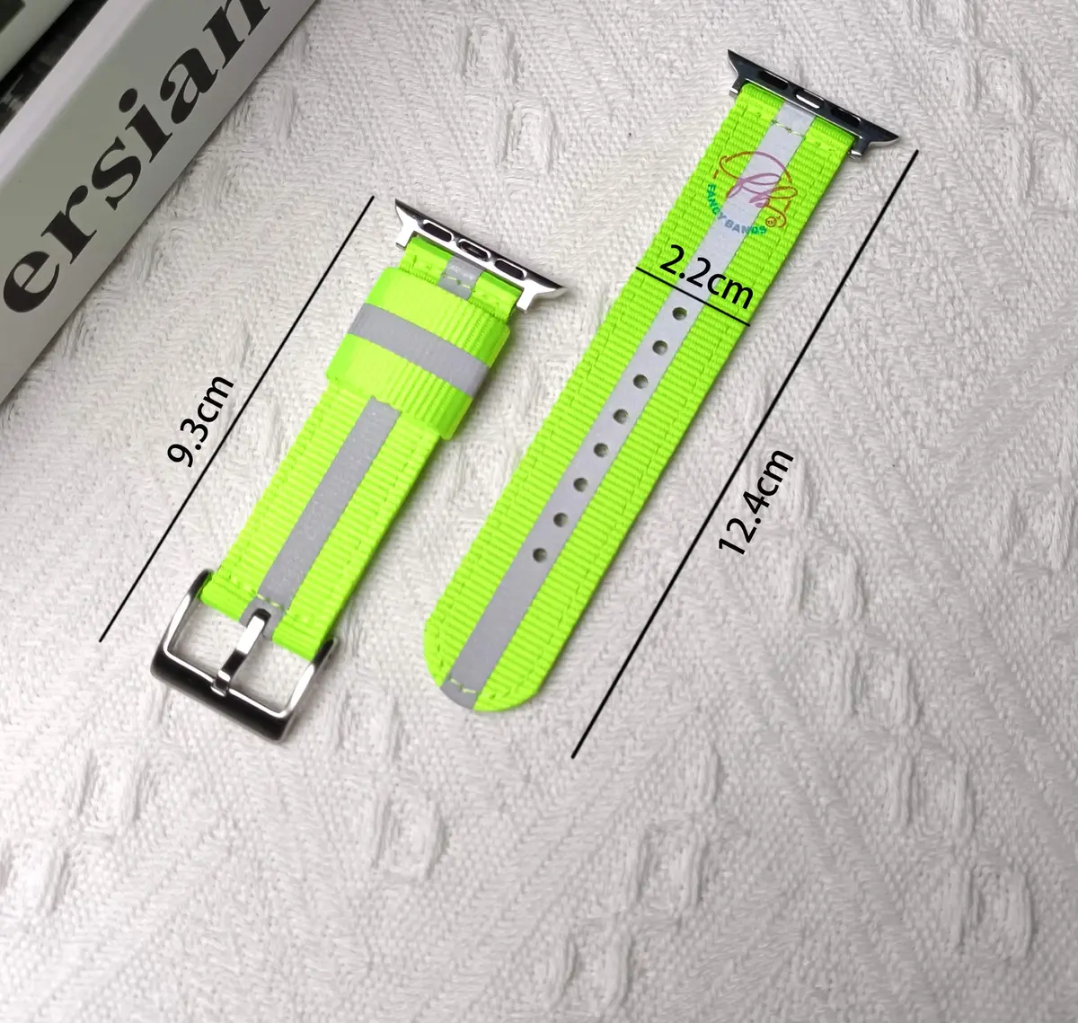 Reflective Braided Nylon Sports Band For Apple Watch Multiple Colors Available 4