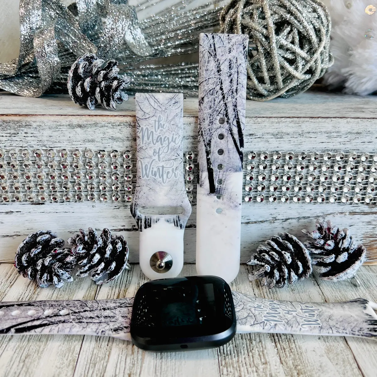 The Magic Of Winter Print Silicone Band For Fitbit Versa 1/2 1