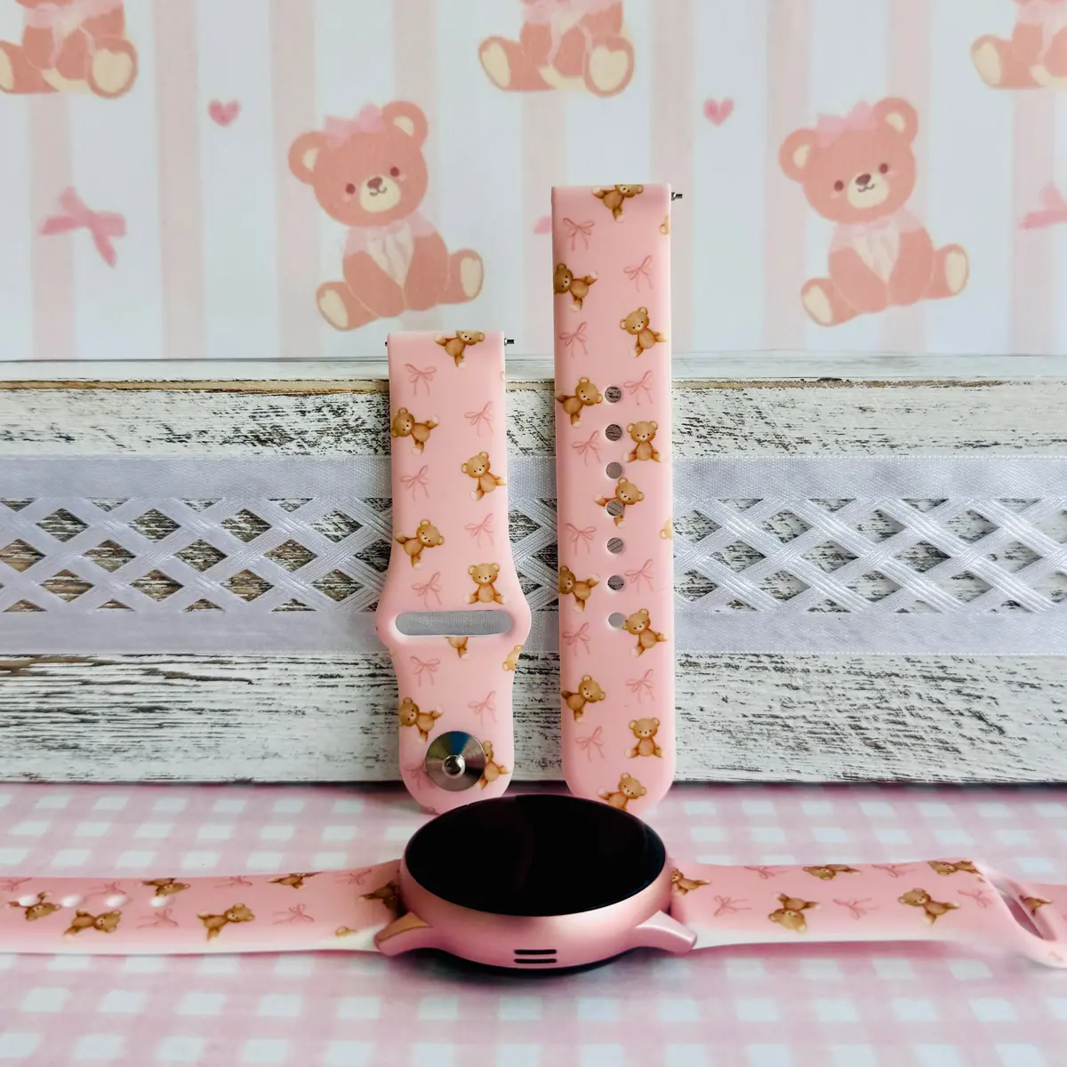 Sugar Bear Crush Print Silicone Band For Samsung Watch 1