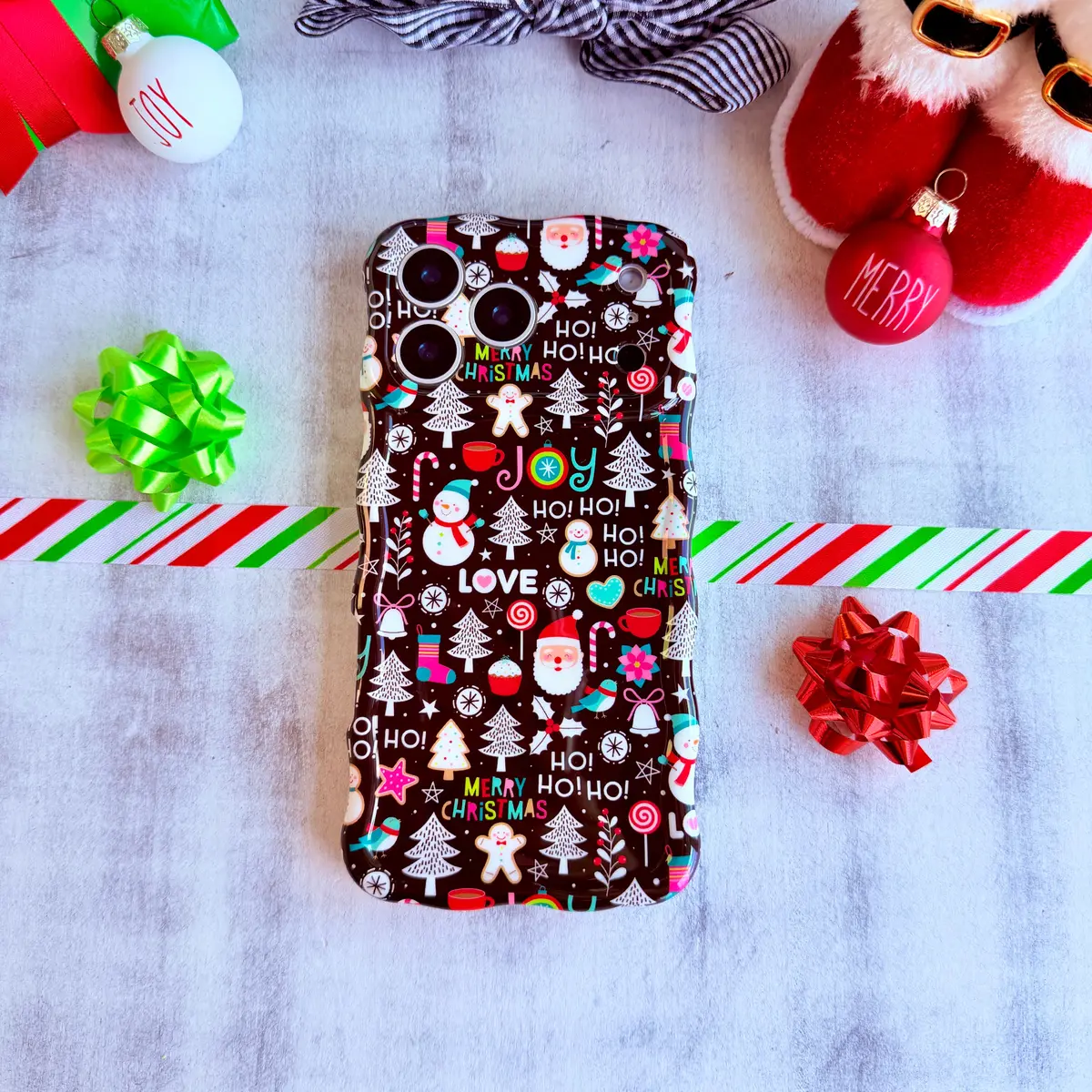 Jolly Wrist-Mas Wavy Luxe Magsafe Case For Iphone 4