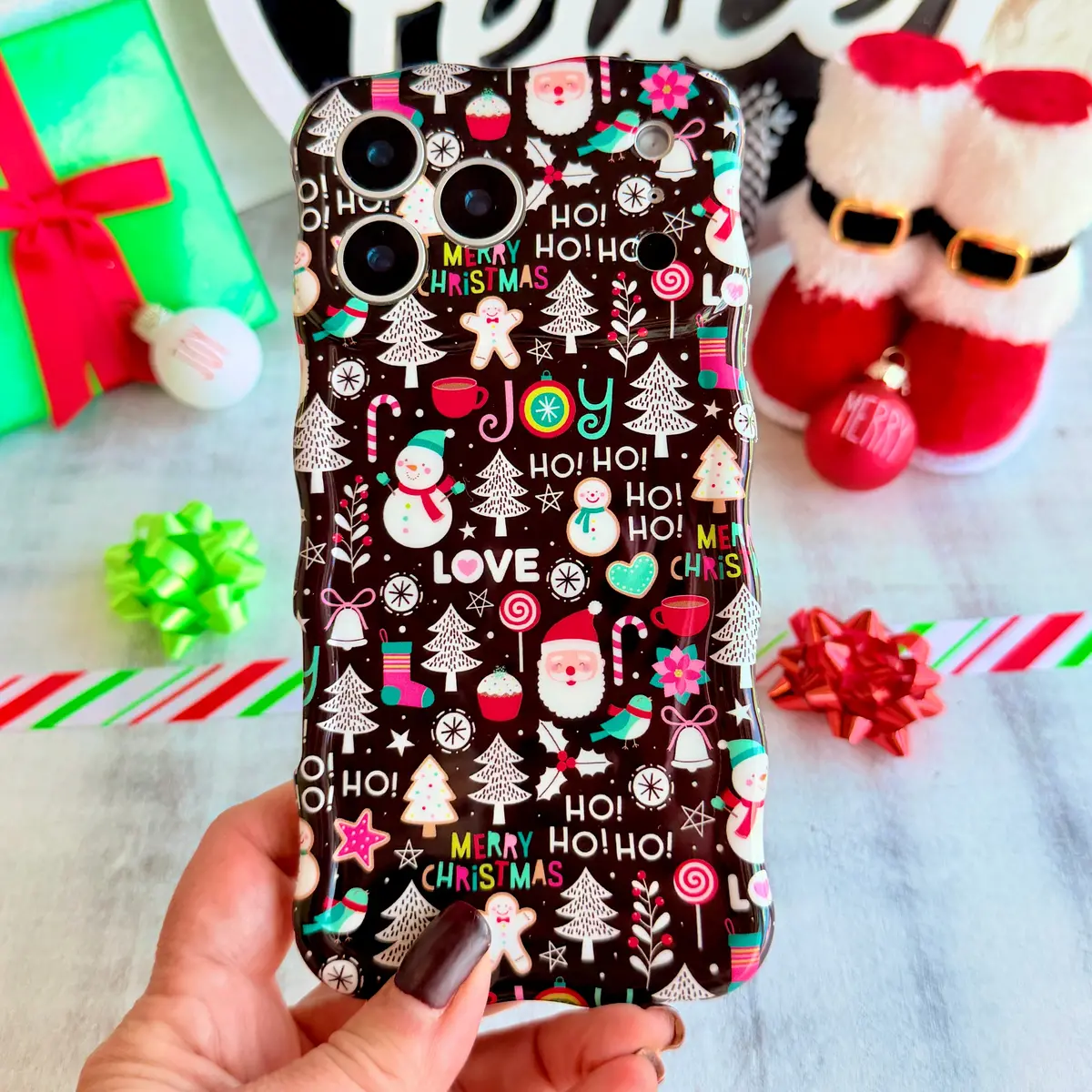 Jolly Wrist-Mas Wavy Luxe Magsafe Case For Iphone 1