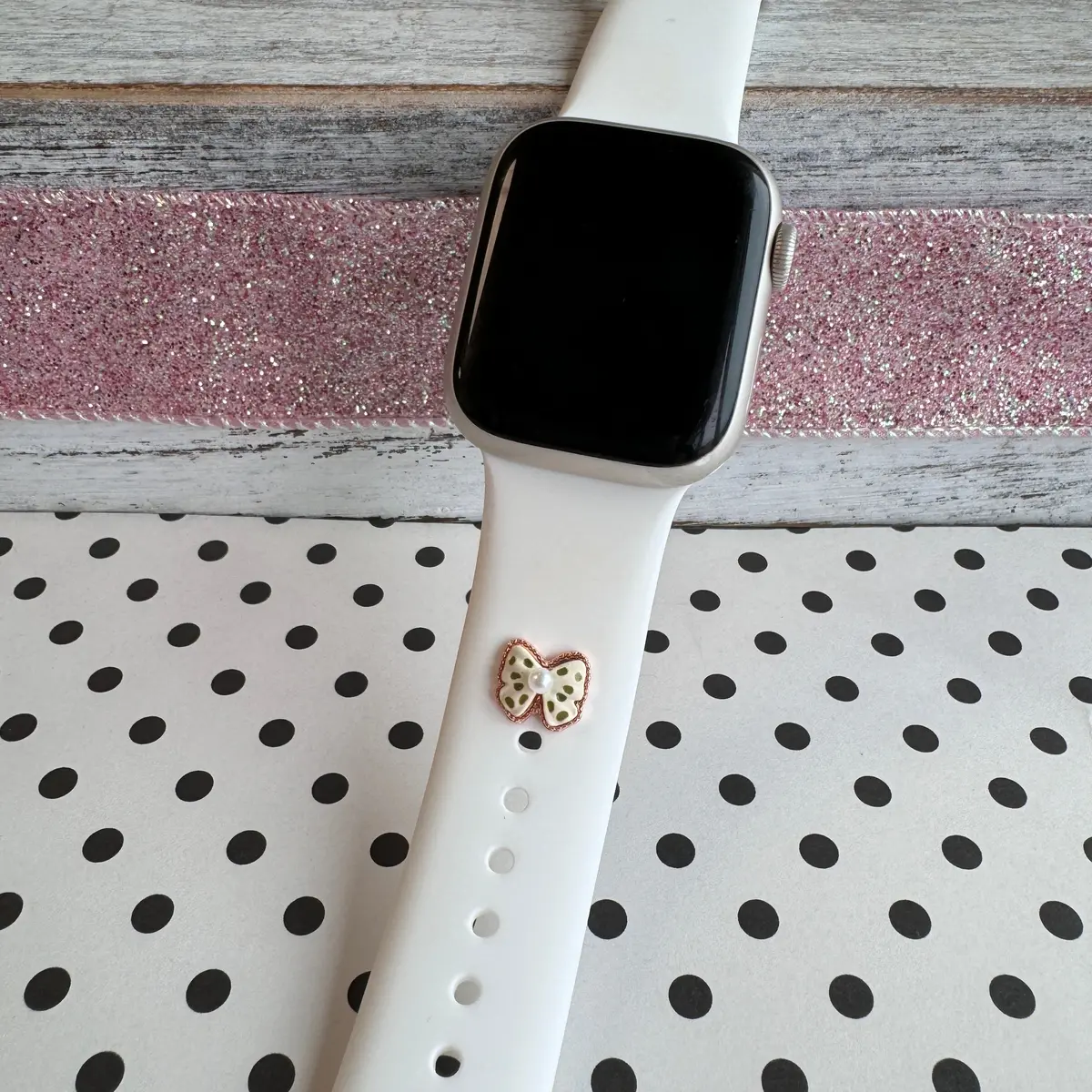 Band Charms 1Pc. Chic Spotted Bow 2