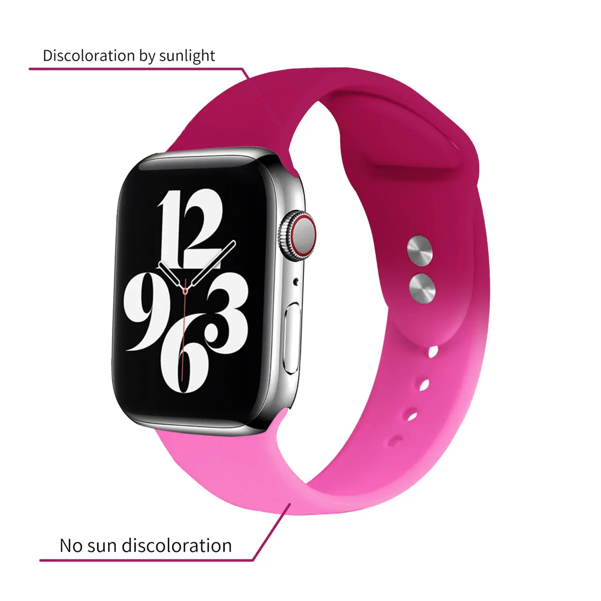 Uvibe Color Changing Silicone Band For Apple Watch Multiple Colors Available 1