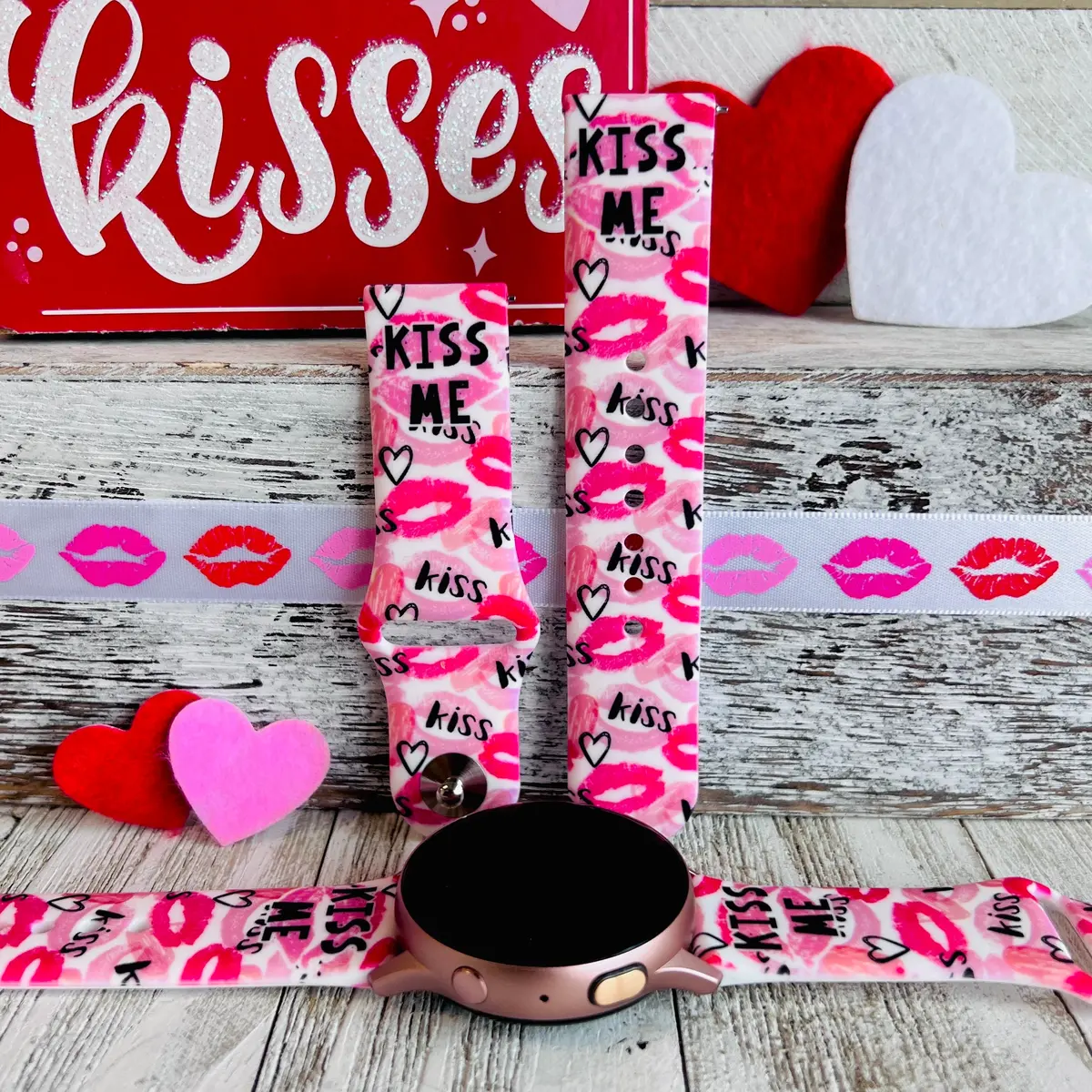 Kiss Me Print Silicone Band For Samsung Watch 1