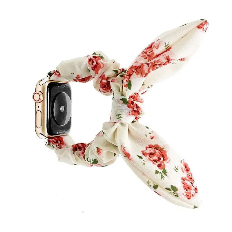 Bowlux Elastic Scrunchie Band For Apple Watch Multiple Colors Available 1