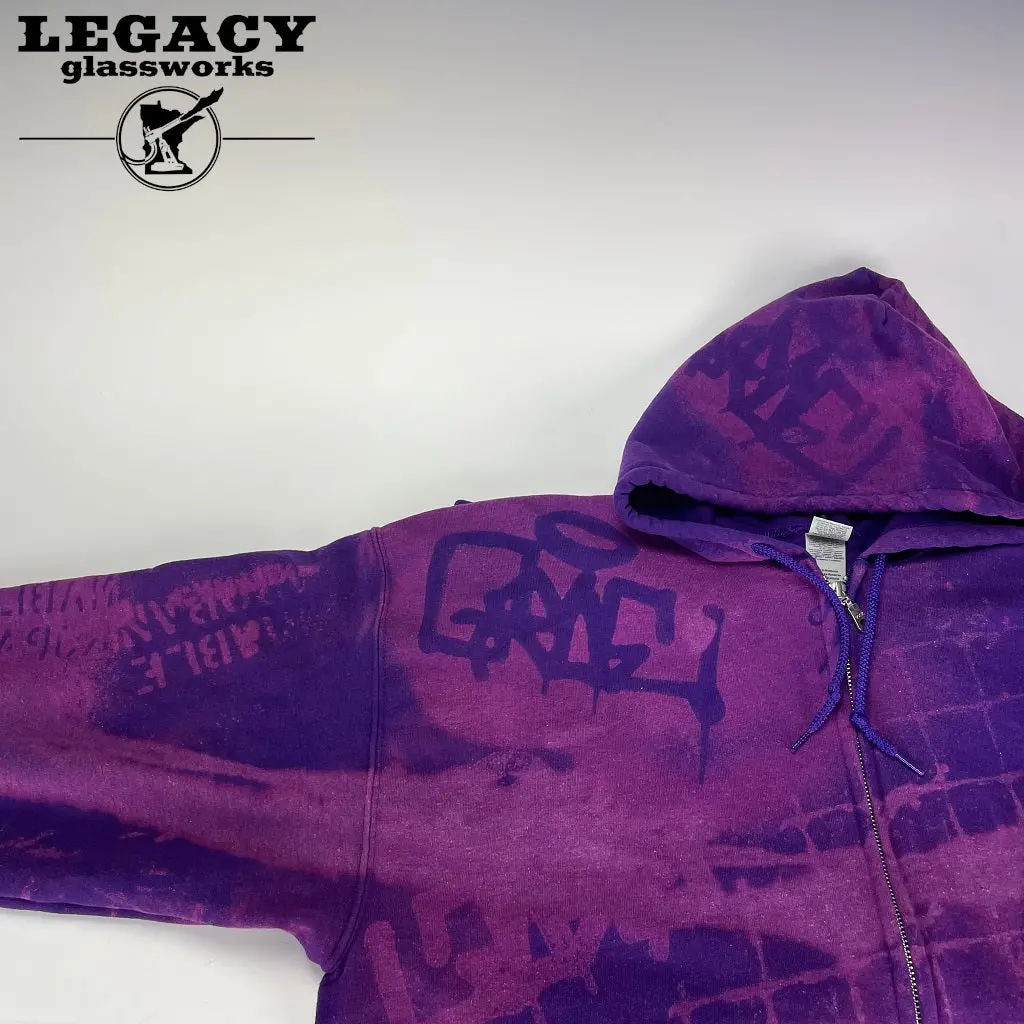 Groe Acid Wash Hoodie Purple 1
